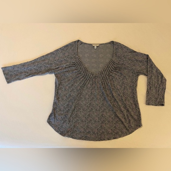 Lucky Brand 3/4 Sleeve Top - Picture 1 of 3